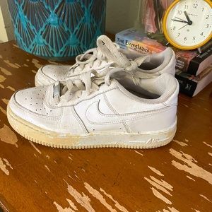 White Air Force ones. Nike. Women 5. Used